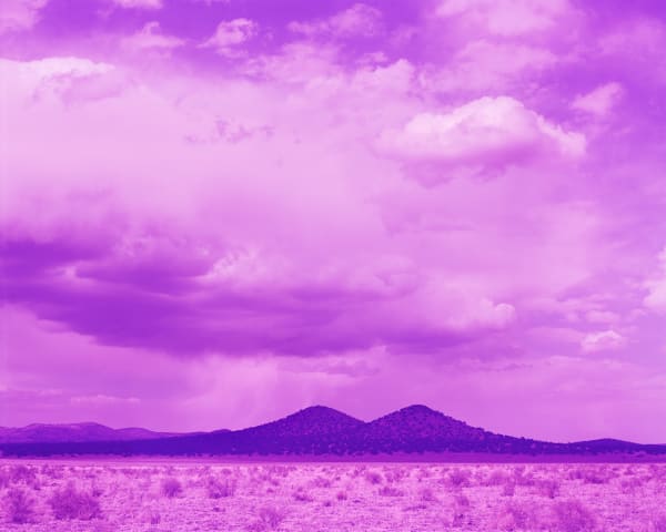 David Benjamin Sherry, Thunder Breaks For You and Me, (Two Mountains near Quemado), New Mexico, 20, 2022
