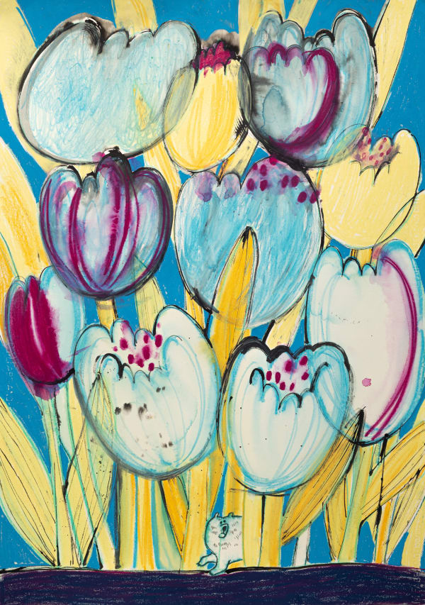 김펄 모든 것이 새로울 너에게, 2024 종이에 채색 혼합재료 100 x 71 cm