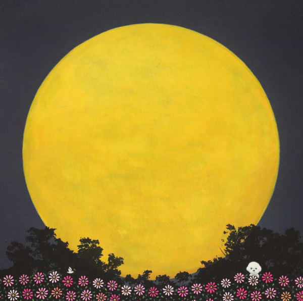 NAM JEA HYUN 댕댕이 찾기, 2023 장지에 채색 31.8 cm x 31.8 cm