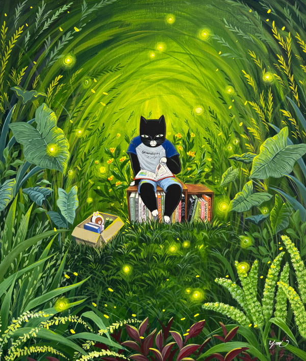 박영미 고요하지만 충분히 빛나는 삶2, 2025 Gouache on canvas 45.5 x 53 cm