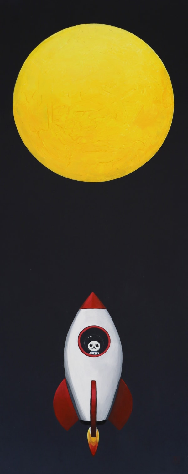 NAM JEA HYUN 달빛 여행, 2023 장지에 채색 30 cm x 75 cm