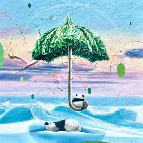 이미소 감정나무#139, 2024 oil on canvas 31.8 x 31.8 cm