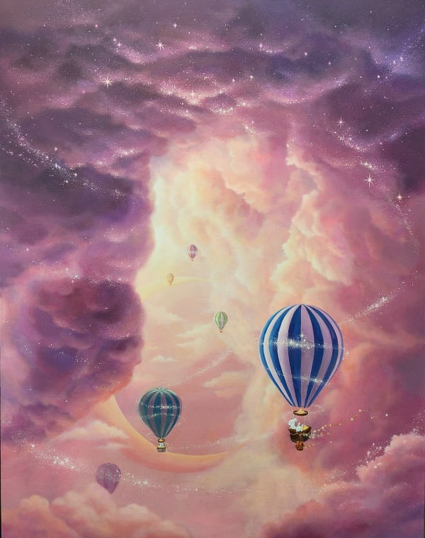 Journey of Hope, 2025 acrylic gouache on canvas 91.0 x 116.8 cm