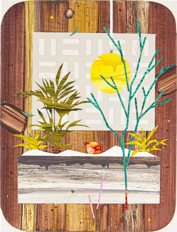 Mira Song Garden Breeze #3_Garden Whispers, 2024 oil and acrylic on canvas 41 cm x 30.5 cm