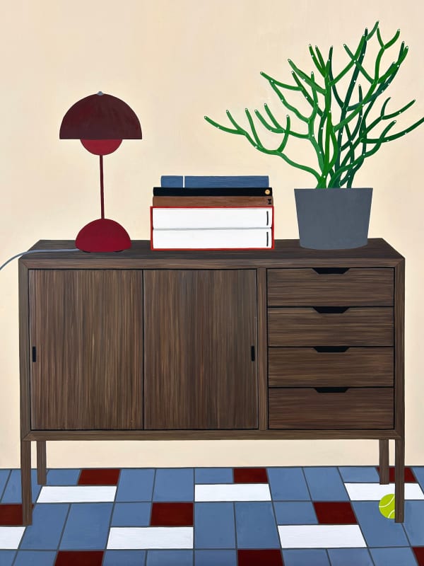 Rosie Park Sight Unseen I, 2024 Acrylic and gouache on arches mounted on wood panel 92 cm x 72 cm
