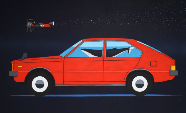 Jea Hyun Nam 떠나가 보기, 2024 장지에 채색 130.3 x 80.3 cm