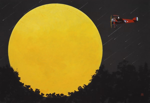 NAM JEA HYUN 달빛 별빛 여행, 2022 장지에 채색 72.7 cm x 50 cm