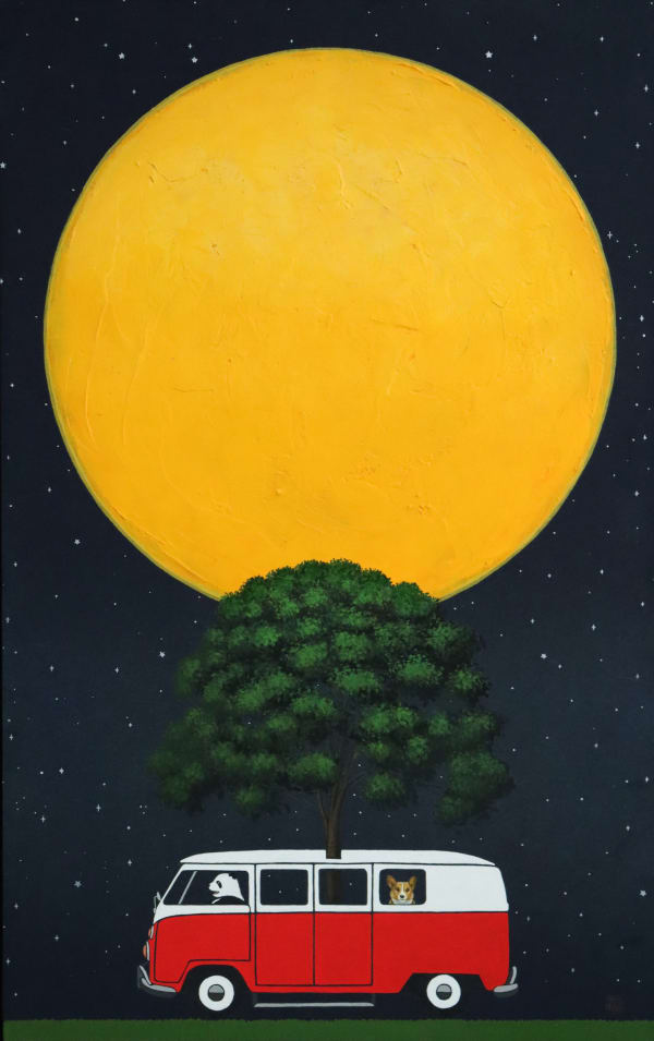 남재현 달빛 별빛 여행 떠나기, 2025 장지에 채색 53 x 33.4 cm