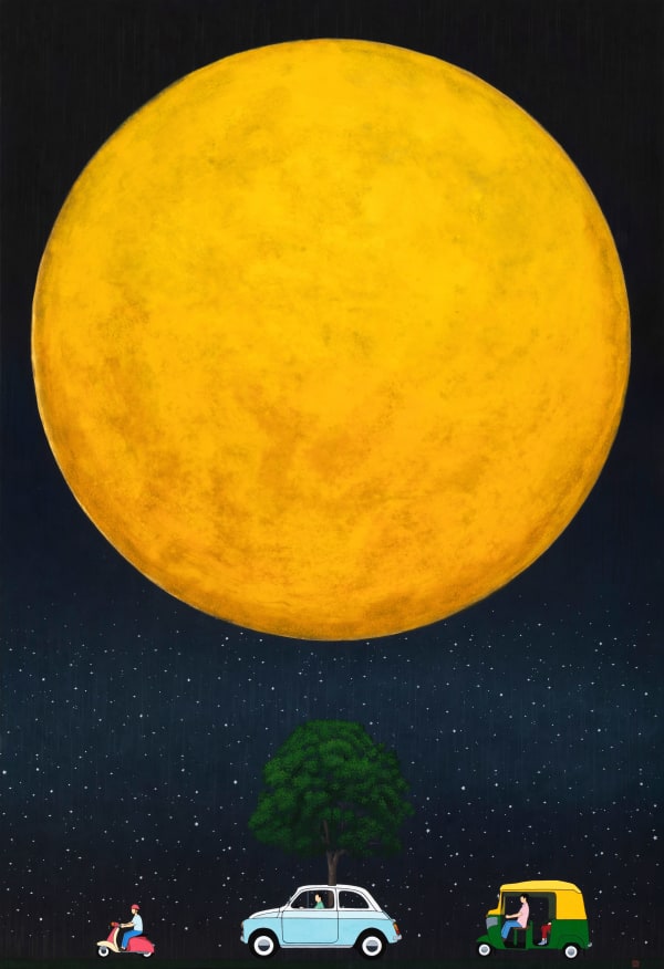 Jea Hyun Nam 별빛 여행 떠나기, 2024 장지에 채색 116.8 x 80.3 cm