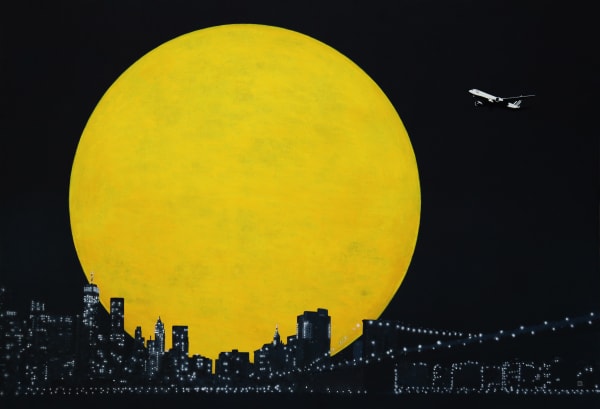 NAM JEA HYUN 달빛 여행 떠나기, 2023 장지에 채색 90.9 cm x 60.6 cm