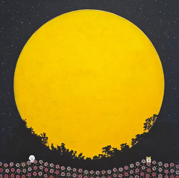 남재현 댕댕이 찾기, 2024 장지에 채색 53 x 53 cm