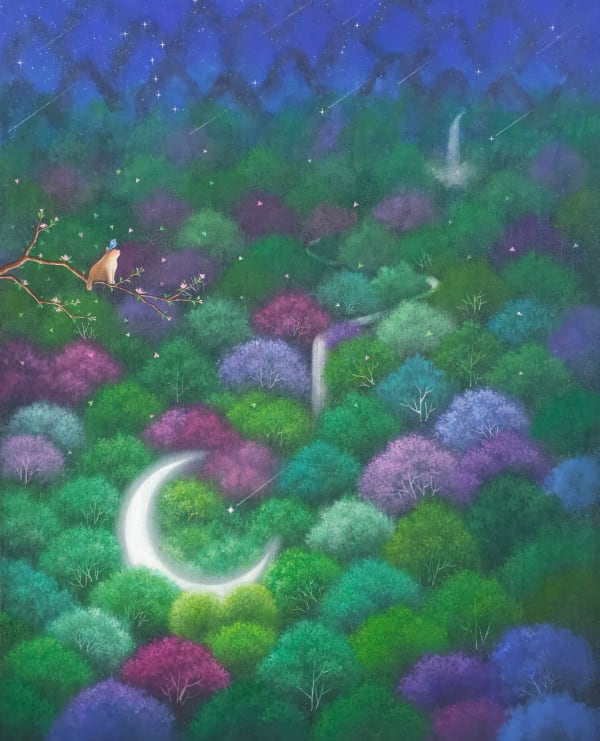 김명진 몽유산수71, 2025 Mixed media on canvas 90.9 x 72.7 cm