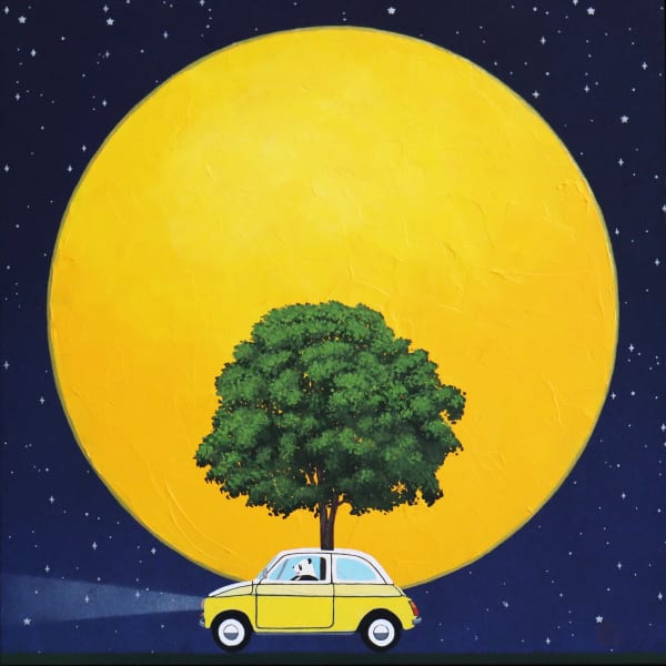 남재현 차속 나무심기, 2025 장지에 채색 31.8 x 31.8.cm