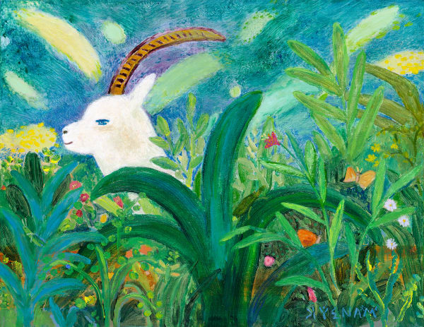 KYENAM 더 깊이, 2024 acrylic on canvas 40.9 x 53 cm