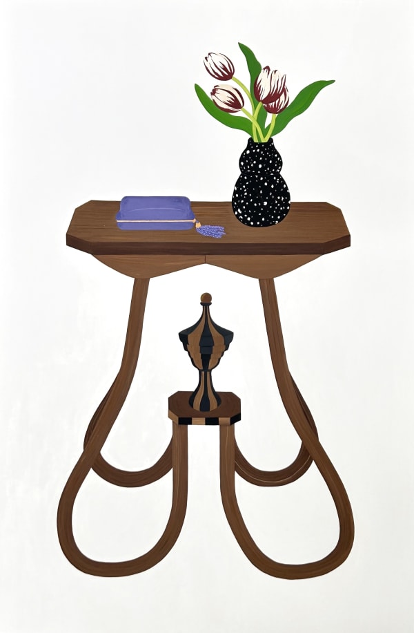 Rosie Park Decorative Arts Museum in Lisbon, 2024 Acrylic and gouache on arches mounted on wood panel 80.3 cm x 53 cm
