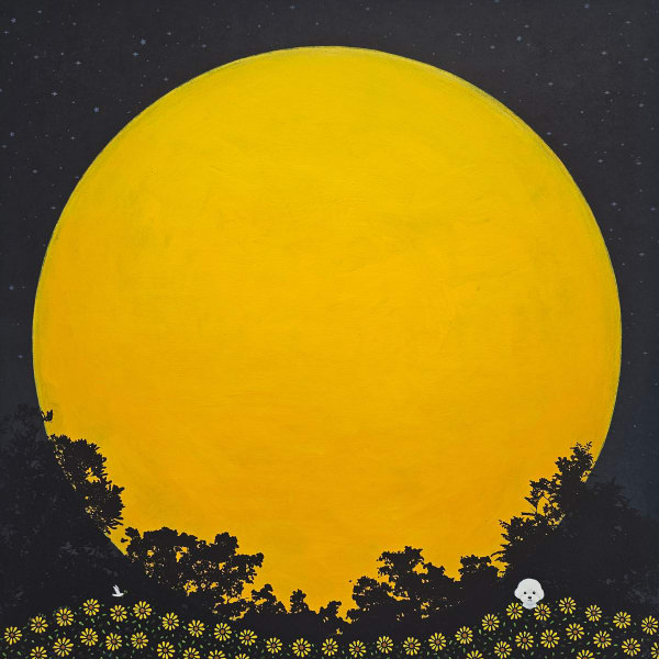 남재현 댕댕이 찾기 찾기, 2024 장지에 채색 45.5 x 45.5 cm