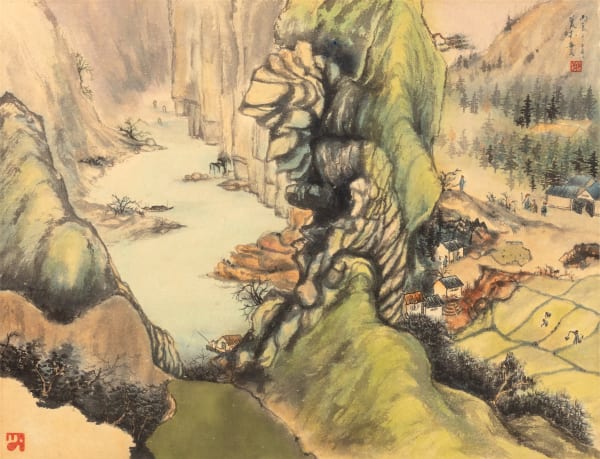 Cliff and Rice Paddy