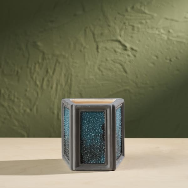 Eunsol Kim, 'Window' Series W2, Glazed Ceramic Sculpture in Black and Blue, The Netherlands, 2025