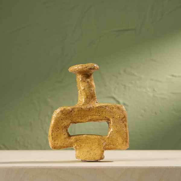 Willem van Hooff, Tiny Core Vessel, Glazed Earthenware, The Netherlands, 2020s