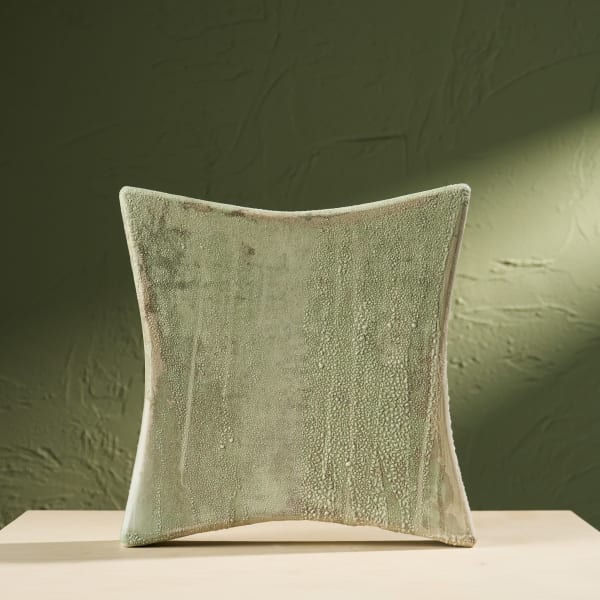 Eunsol Kim, 'Condensation' Series C2, Glazed Ceramic Sculpture in Green, The Netherlands, 2025