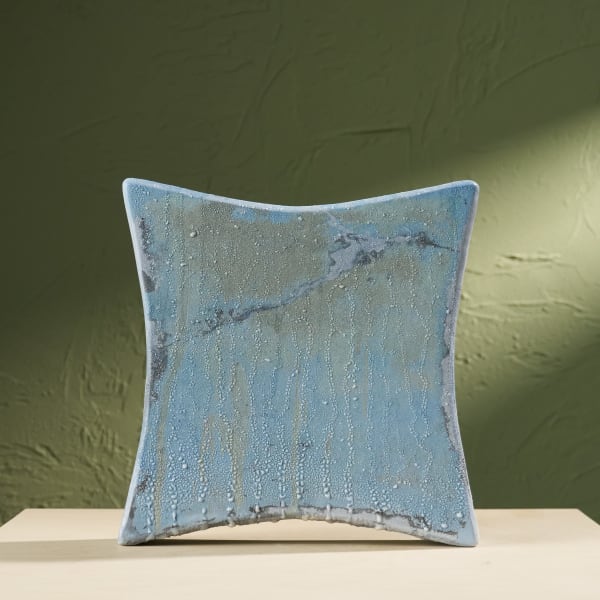 Eunsol Kim, C2, Glazed Ceramic Sculpture in Blue, The Netherlands, 2025