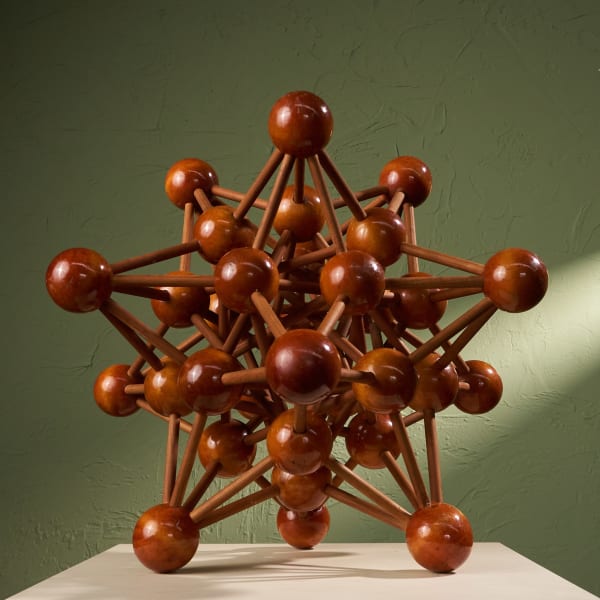 Unknown, Lacquered Wooden Molecule Atomic Sculpture, 1950s