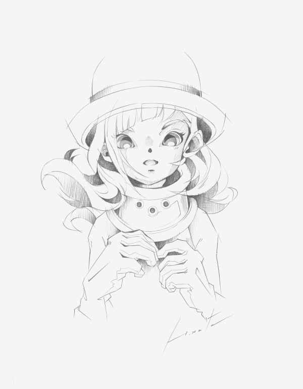 松浦浩之 Hiroyuki MATSUURA Silent, 2023 鉛筆/紙 Pencil on paper 41 x 31.8 cm