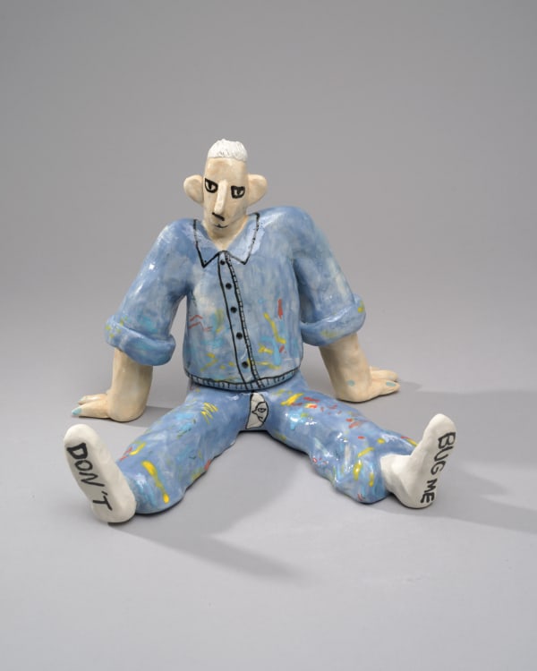 桑拿大可 Sangna Take 放空的男子-7 Man In a Daze No.7, 2023 陶瓷、化妝土、釉 Clay, engobe, glaze 19 x 19 x 24 cm