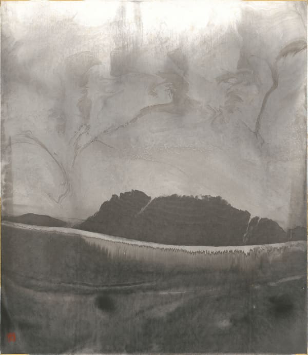李安成 Lee An-cheng 無題山水 Untitled (Landscape) , c. 1999-2000s 水墨/畫宣板 Ink on paperboard 20 7/8 x 17 3/4 in 53 x 45 cm