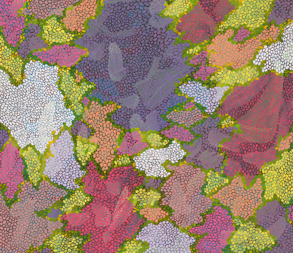 王玫玲 Mei Ling WANG 洞 Hole, 2020 壓克力顏料、批土/畫布 Acrylic and putty on canvas 17 7/8 x 20 7/8 in 45.5 x 53 cm