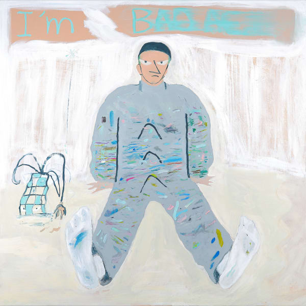 桑拿大可 Sangna Take I'M BAD ACTOR, 2022 壓克力顏料／畫布 Acrylic on canvas 35 3/8 x 35 3/8 in 90 x 90 cm