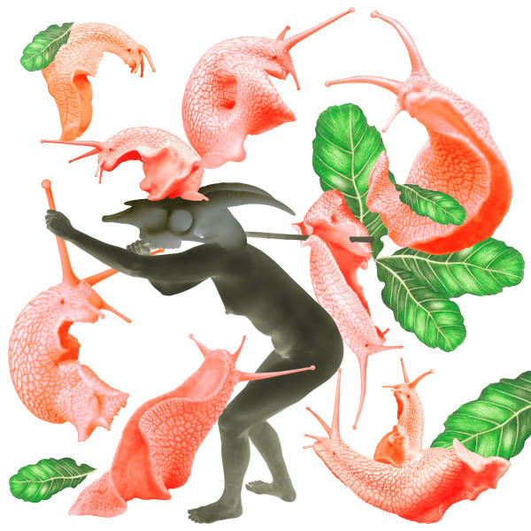 劉世芬 LIU Shih-Fen 〈穆勒氏花園——羊走迷〉局部6 Műllerian's Garden Sheep Wandering, 2013 色鉛筆素描結合數位影像/輸出於紙上(鋁板裱褙) Color pencil sketches combined with digital image, print on paper, mounting on dibond 15 3/4 x 15 3/4 in, 3 Ed. + 1 A.P. 40 x 40 cm, 3 Ed. + 1 A.P.