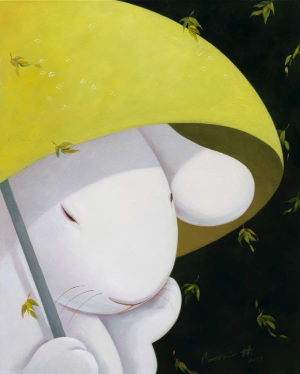 黃本蕊 Benrei HUANG 當所有落葉都幻化成了花朵,秋天便成就了它的第二春(之二) Autumn makes its own spring when all leaves turn into flowers-2, 2019 壓克力顏料/畫布 Acrylic on canvas 29 7/8 x 24 1/8 in 76 x 61 cm