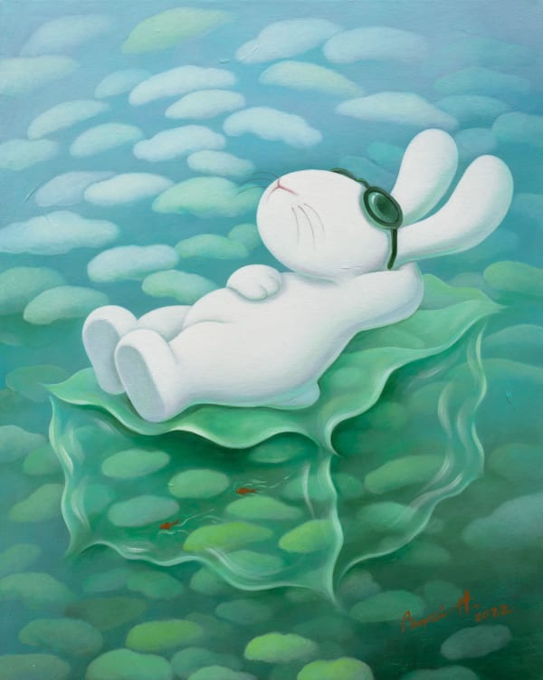 黃本蕊 Benrei HUANG, 一片清涼人生 A piece of life, 2022