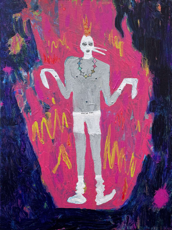 桑拿大可 Sangna Take, 秘密的頭套派對-火焰鳥 Secret Balaclava Party - Moltres, 2022