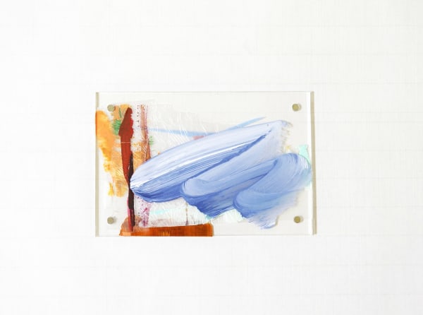 龔寶稜 Pao-Leng KUNG Shishisusu, 2019 壓克力顏料、塑料布/壓克力板 Acrylic, plastic sheet on acrylic board 4 x 5 7/8 in 10 x 15 cm