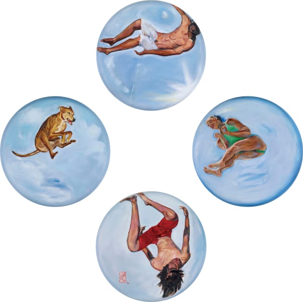 顧福生 Fu-Sheng KU 喜悅 Feeling Good, 2012 油彩/畫布 Oil on canvas height 20 1/2 in height 52 cm