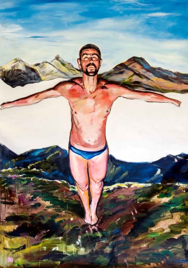 顧福生 Fu-Sheng KU 起飛 Lifting off, 2012 油彩/畫布 Oil on canvas 68 1/8 x 48 1/8 in 173 x 122 cm