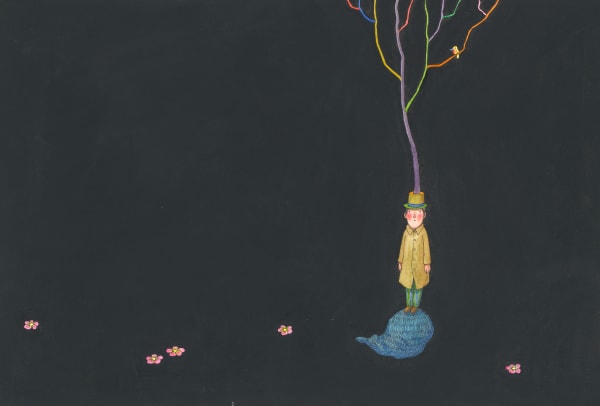 幾米 Jimmy Liao, 吞種子的人 A Man Who Swallowed a Seed, 未紀年 n.d.