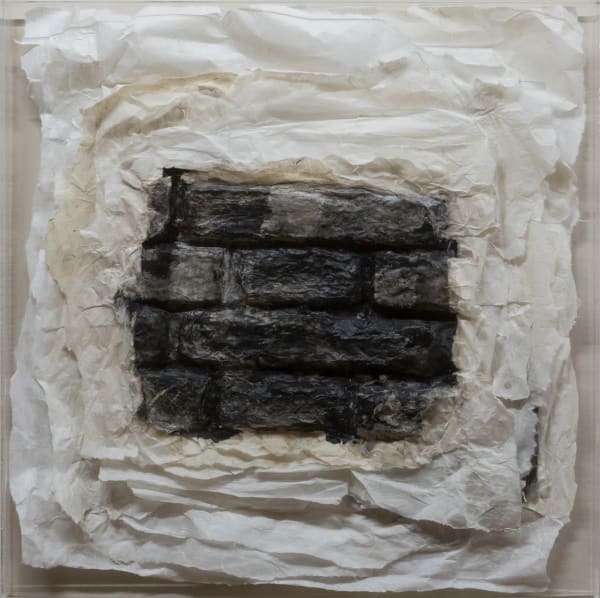 林延 LIN Yan 明淨的雲 Bright Clouds, 2010-2014 墨/紙 Ink on paper 24 x 24 x 2 in 61 x 61 x 5 cm