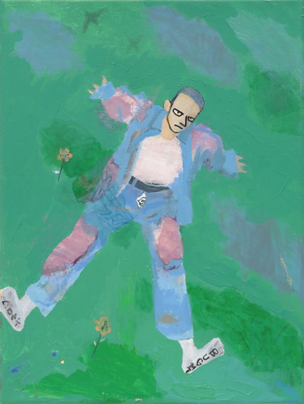 桑拿大可 Sangna Take 輕柔的 Lightly , 2024 壓克力顏料/畫布 Acrylic on canvas 40 x 30 cm