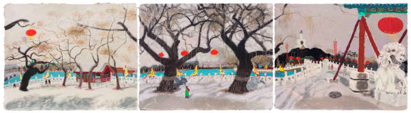 王玉平 WANG Yuping, 北海三聯幅 Beihai triptych, 2017