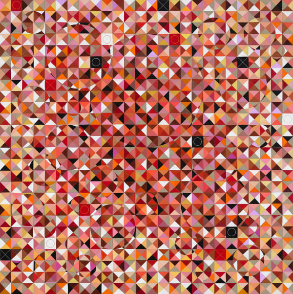 莊普 TSONG Pu 煷 Light of the Fire, 2019 壓克力顏料/畫布 Acrylic on canvas 130 x 130 cm