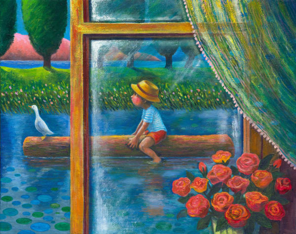 幾米 Jimmy LIAO, 當我獨遊你窗外的風景 I Wander Alone Through the Scenery Outside Your Window, 2024