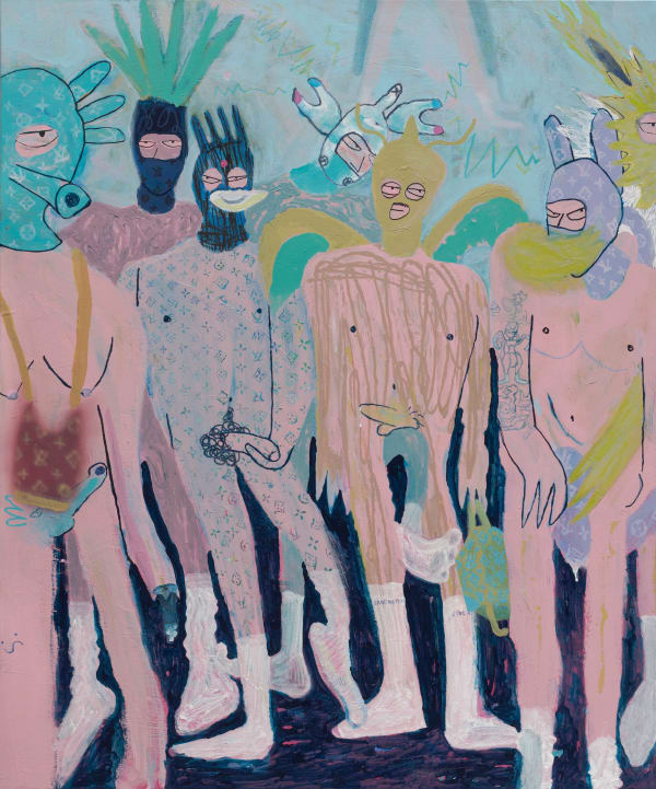 桑拿大可 Sangna Take, 秘密的頭套派對-情 Secret Balaclava Party- Feeling, 2022