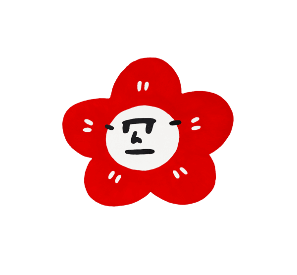 劉正堃 Abei LIU HUA HUA GARDEN COLOR SERIES GOLDEN HEAVY BODY - Naphthol Red Light SIZE S, 2022 壓克力顏料／木板 Acrylic on wood 6 5/8 x 7 3/4 x 1 1/8 in 16.9 x 19.6 x 3 cm