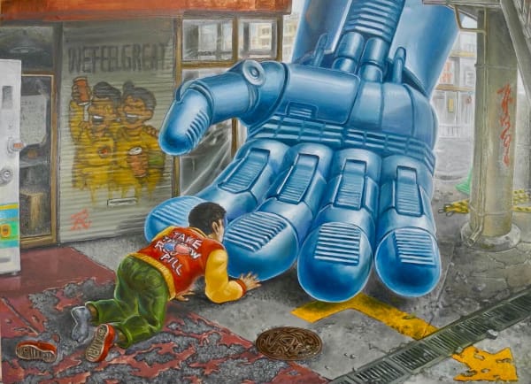 津田光太郎 Kotaro TSUDA TASK02, 2021 油彩／木板 Oil on wooden panel 9 1/2 x 13 in 24 x 33 cm