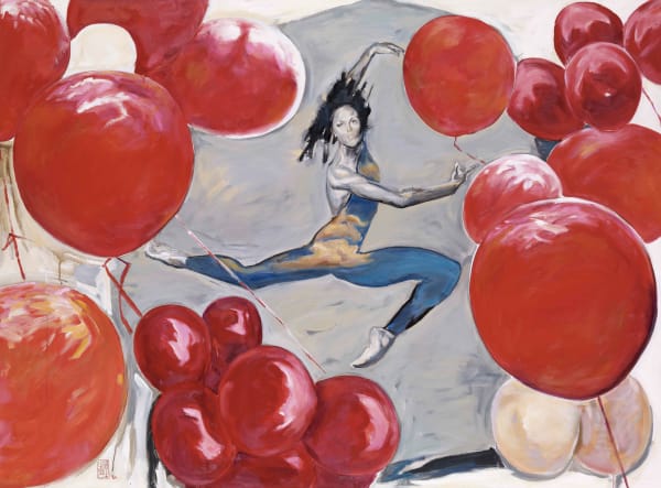 顧福生 Fu-Sheng KU 慶賀 I Celebration I, 2011 油彩/畫布 Oil on canvas 50 x 68 1/8 in 127 x 173 cm