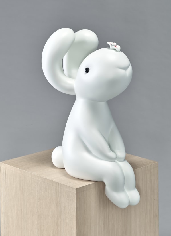 黃本蕊 Benrei HUANG 花之吻 A sudden touch, 2021 烤漆/玻璃纖維 Spray paint on fiberglass 25 5/8 x 10 1/4 x 15 in 65 x 26 x 38 cm Edition of 100