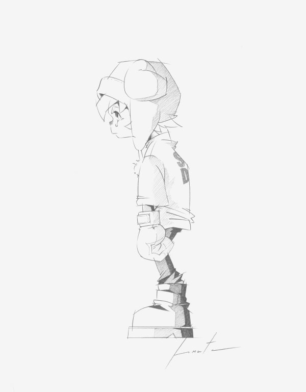 松浦浩之 Hiroyuki MATSUURA PICTO "Stray Doggie", 2023 鉛筆/紙 Pencil on paper 41 x 31.8 cm